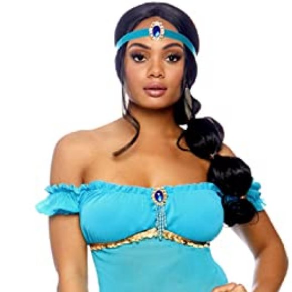Jasmine Arabian Princess Costume & Wig Combo Sets🆕SHIPS FAST😮‍💨⚡🚚 - Picture 5 of 15